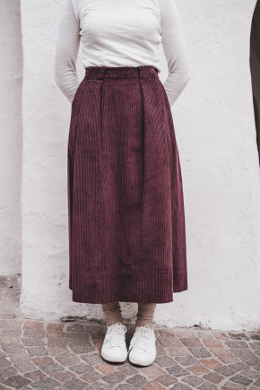 Rosa Corduroy Burgundy