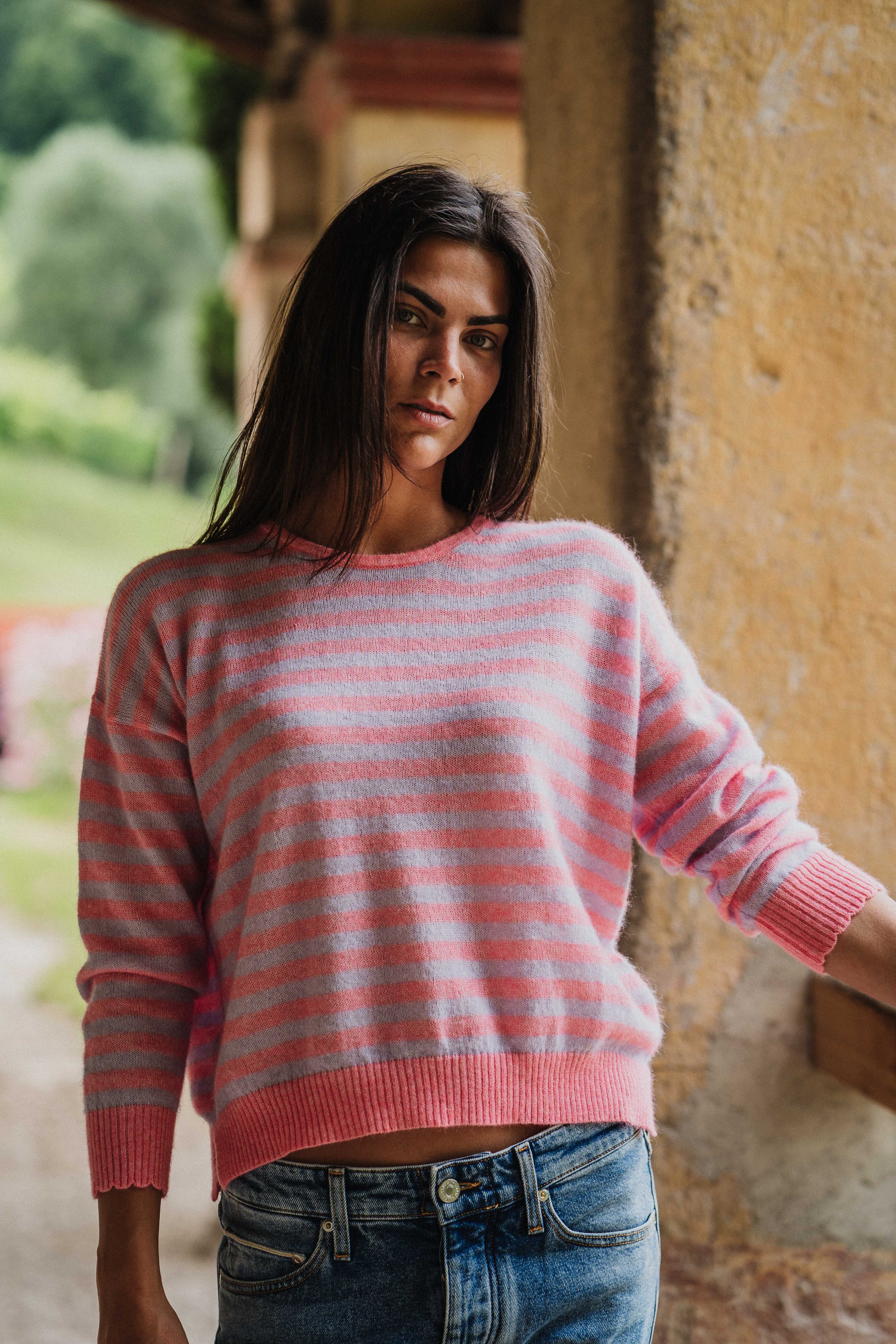 Carola Stripe Pink/Lilac