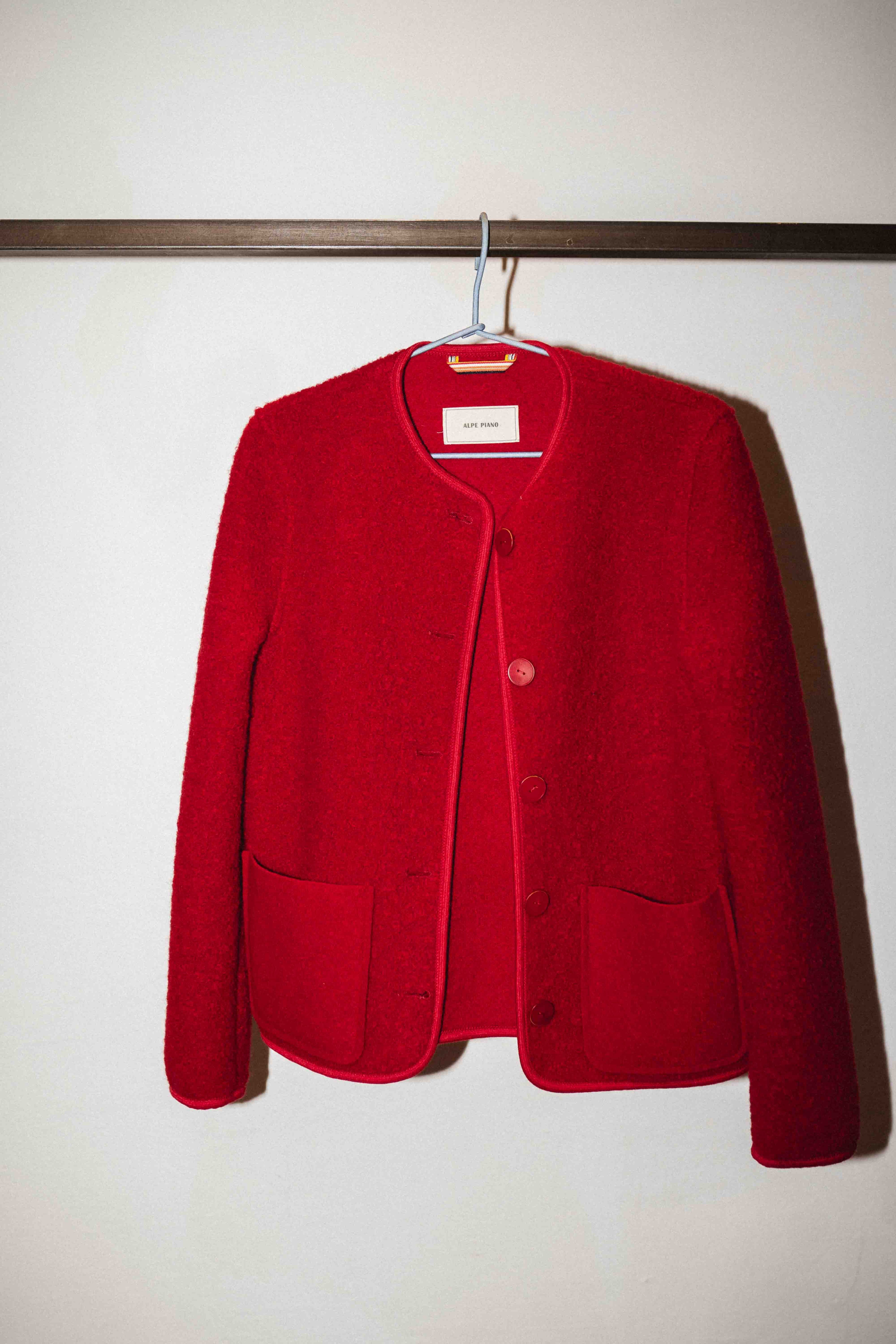 AP Fedora Bouclé Red