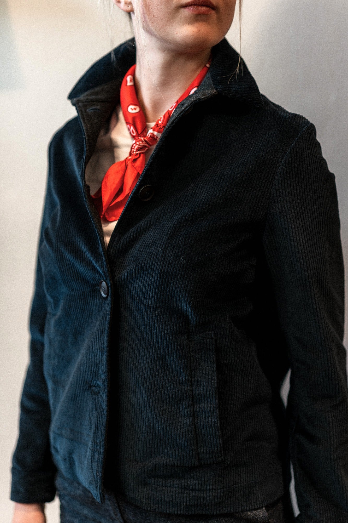 Fabrizia Corduroy Navy