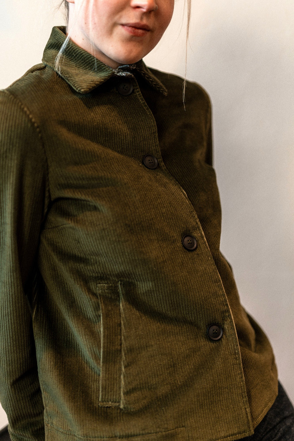 Fabrizia Corduroy Olive