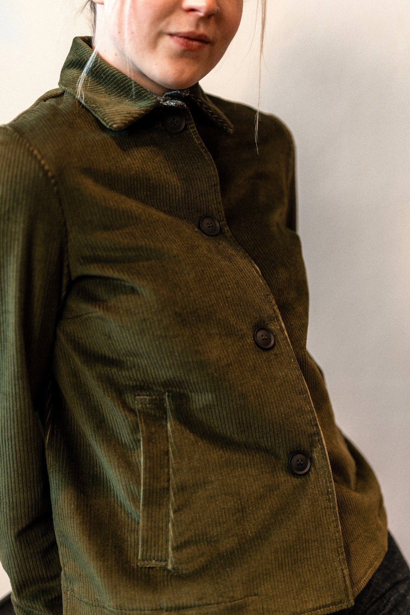 Fabrizia Corduroy Olive