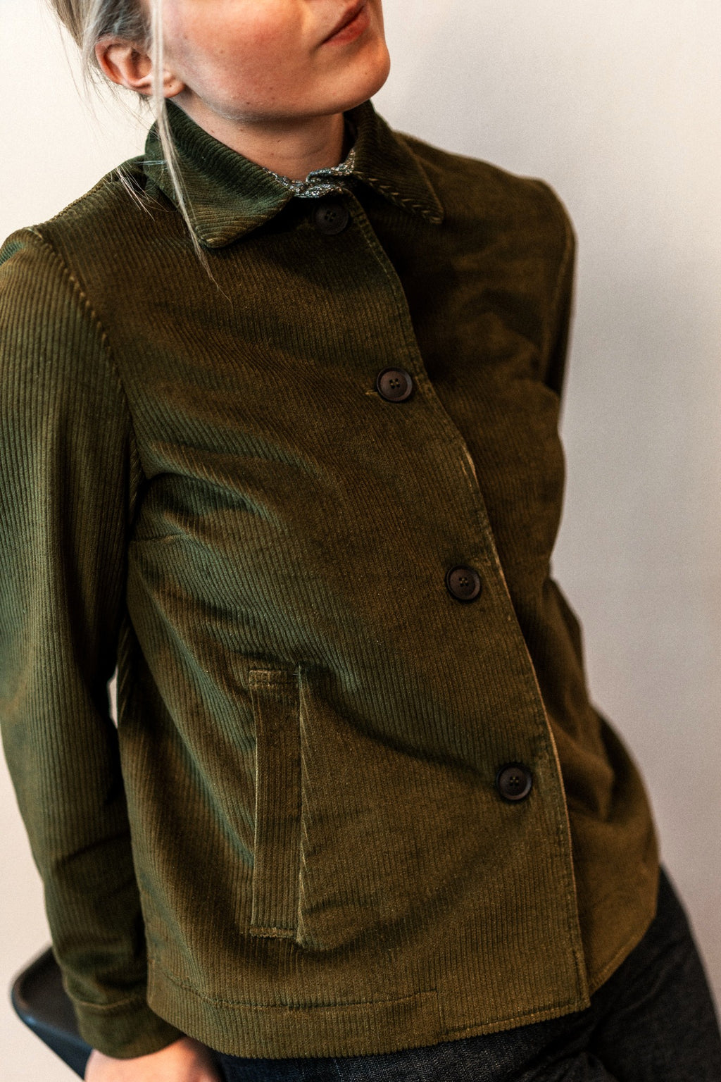 Fabrizia Corduroy Olive