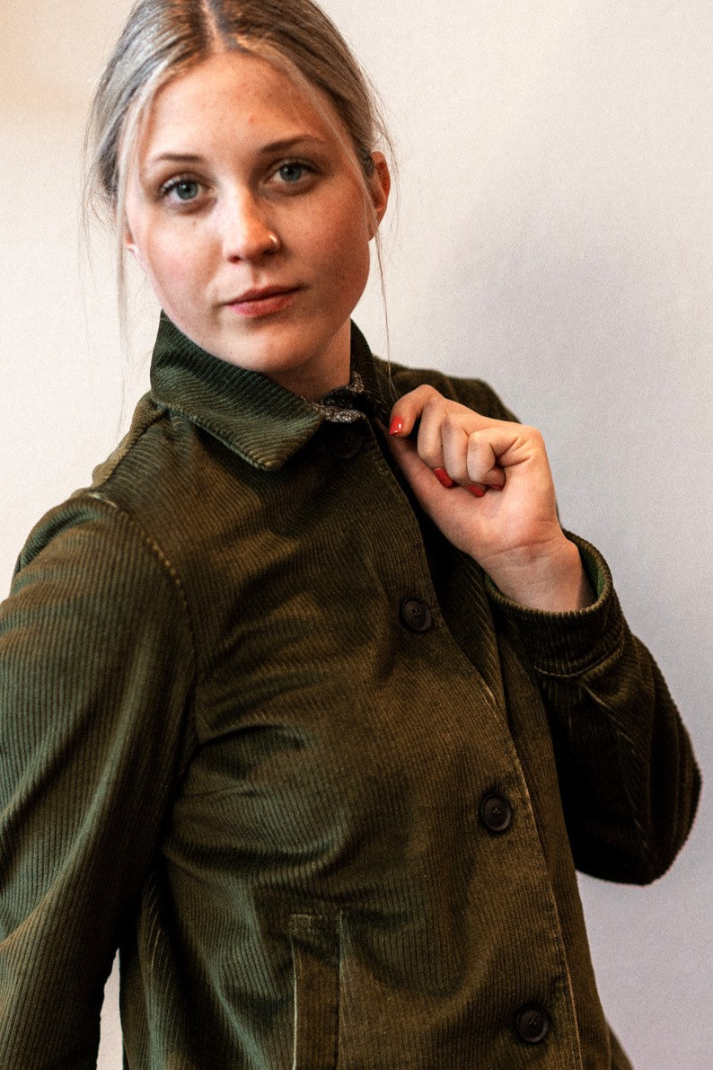 Fabrizia Corduroy Olive