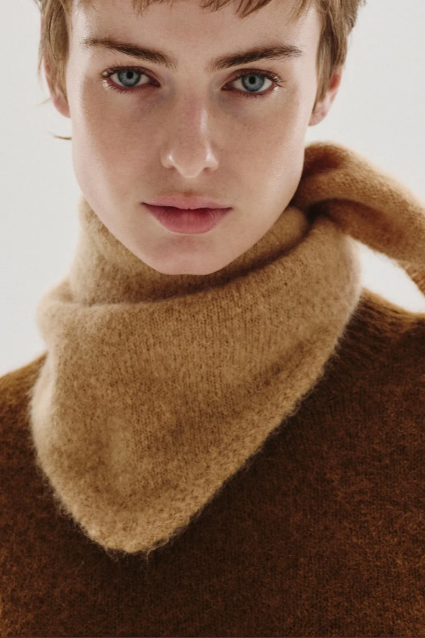 Triangle Knit Camel