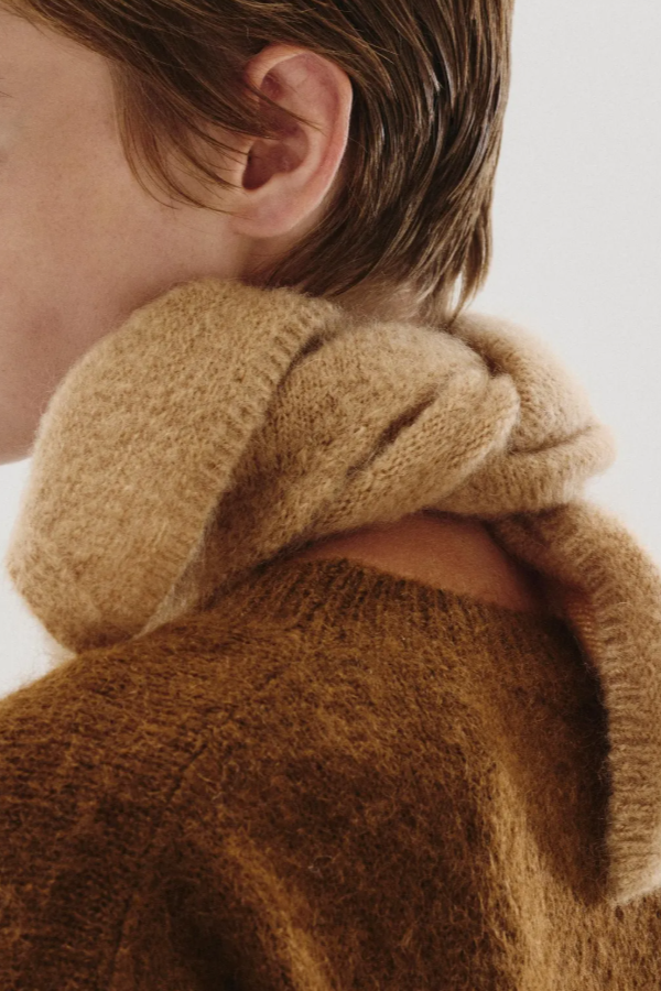 Triangle Knit Camel