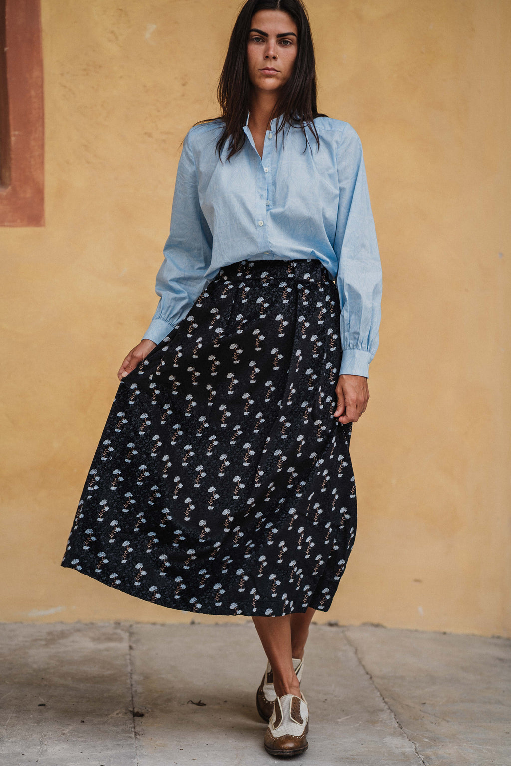 Rosa Floral Black